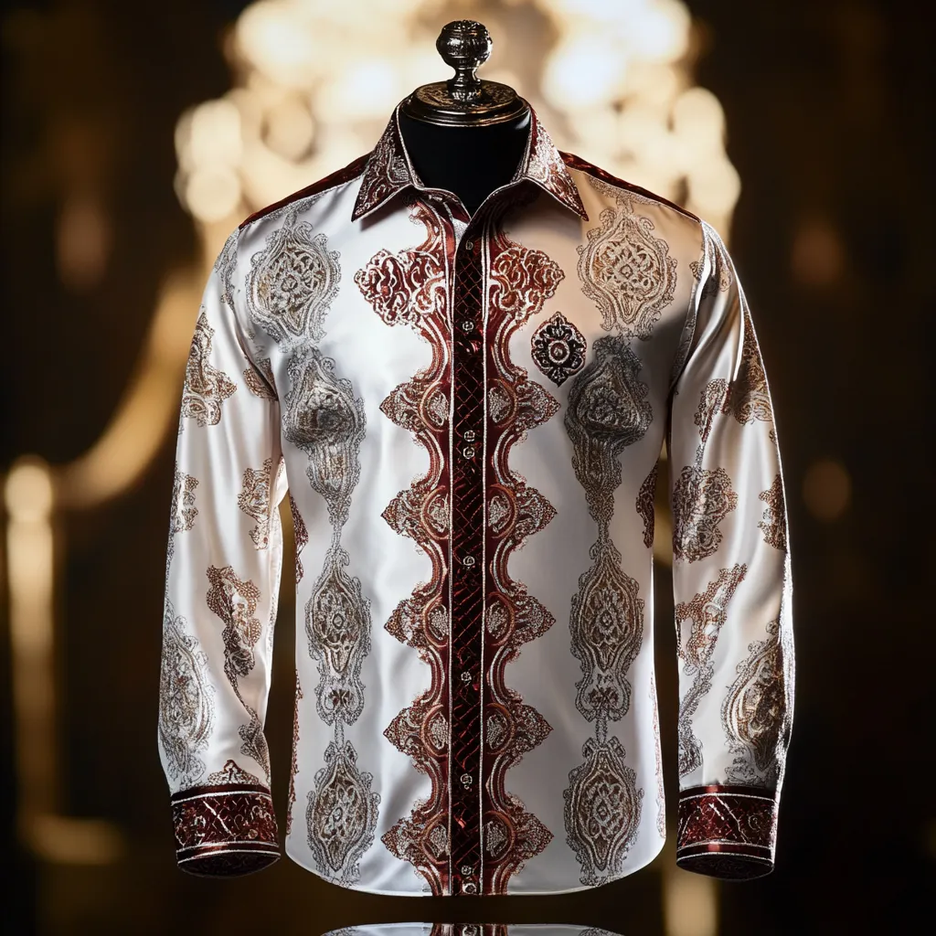 Silk Luxury Business VIP Exclusive Designer unique Luxe Collection long Shirt High Elasticity