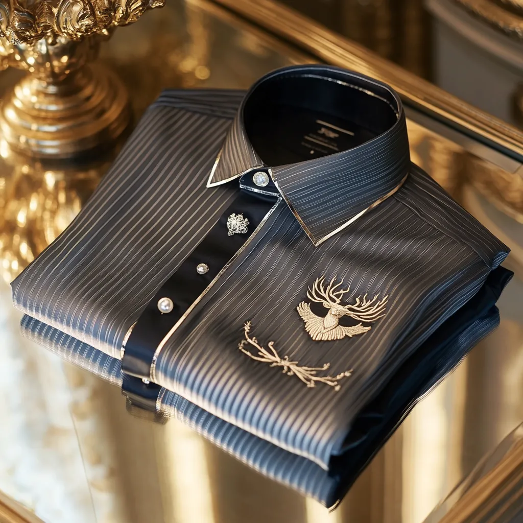 Silk Luxury Business VIP Exclusive Designer unique Luxe Collection long Shirt High Elasticity
