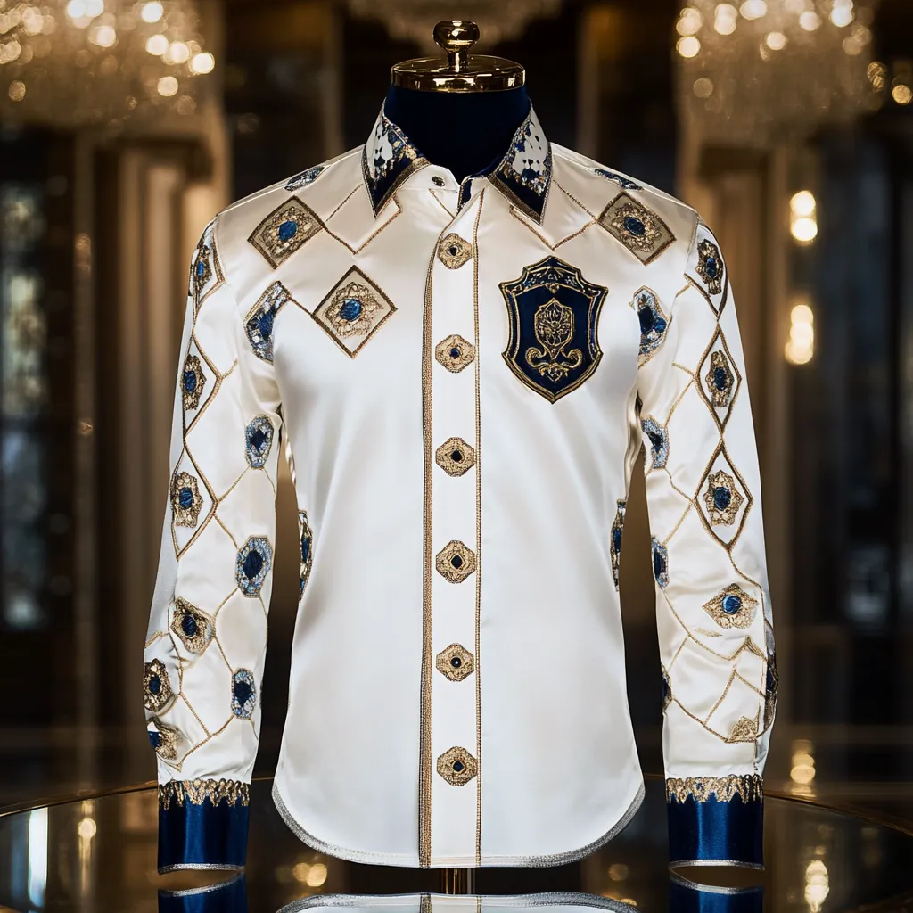 Silk Luxury Business VIP Exclusive Designer unique Luxe Collection long Shirt High Elasticity