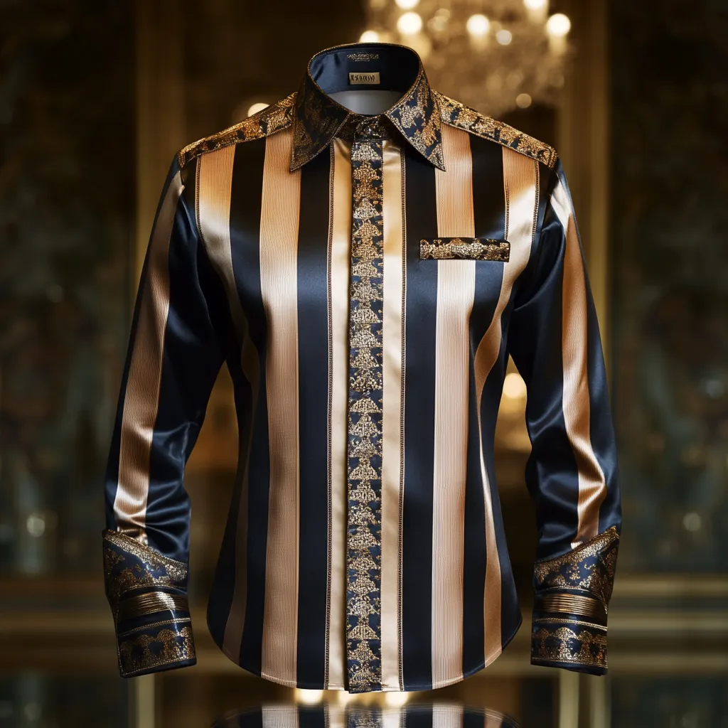Silk Luxury Business VIP Exclusive Designer unique Luxe Collection long Shirt High Elasticity