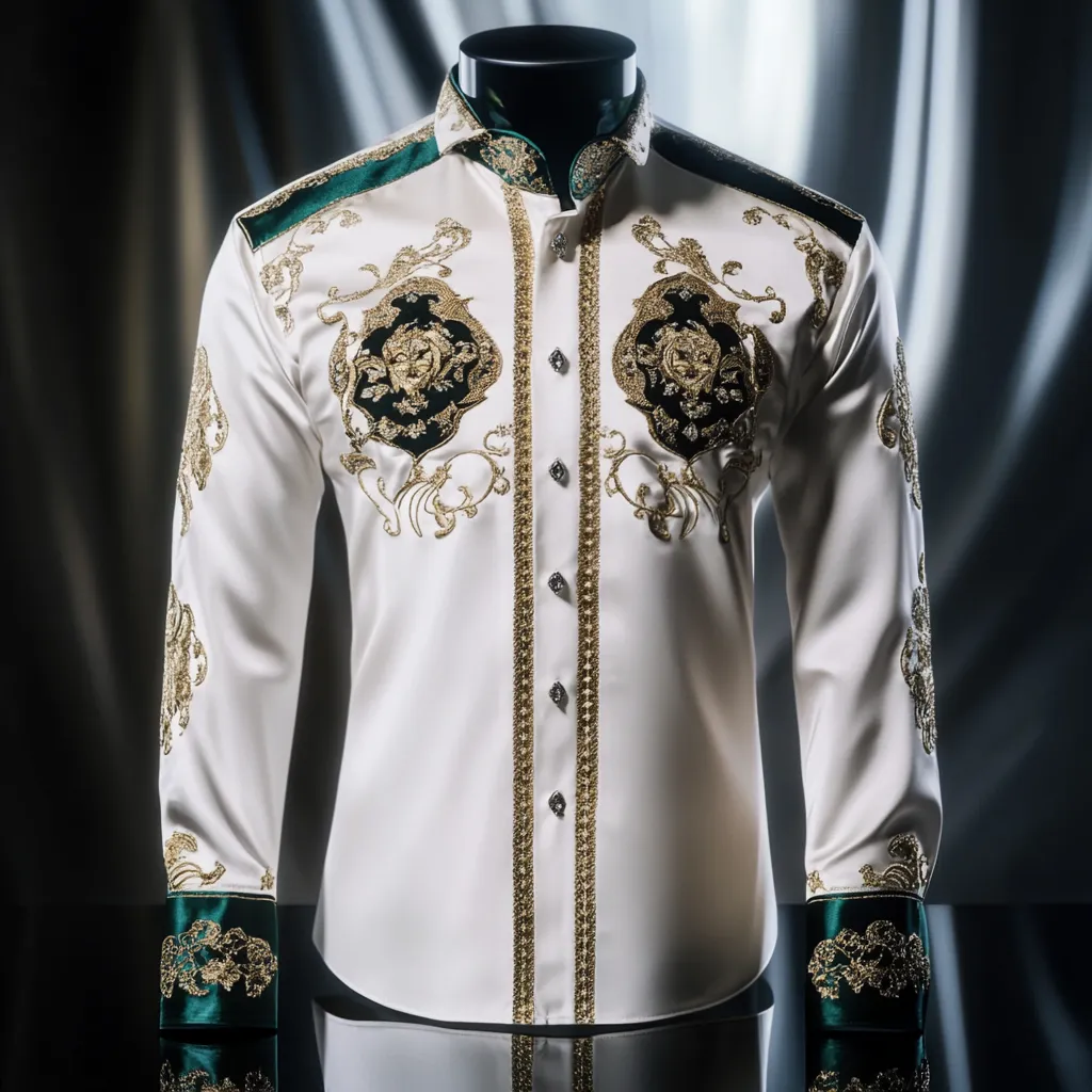 Silk Luxury Business VIP Exclusive Designer unique Luxe Collection long Shirt High Elasticity