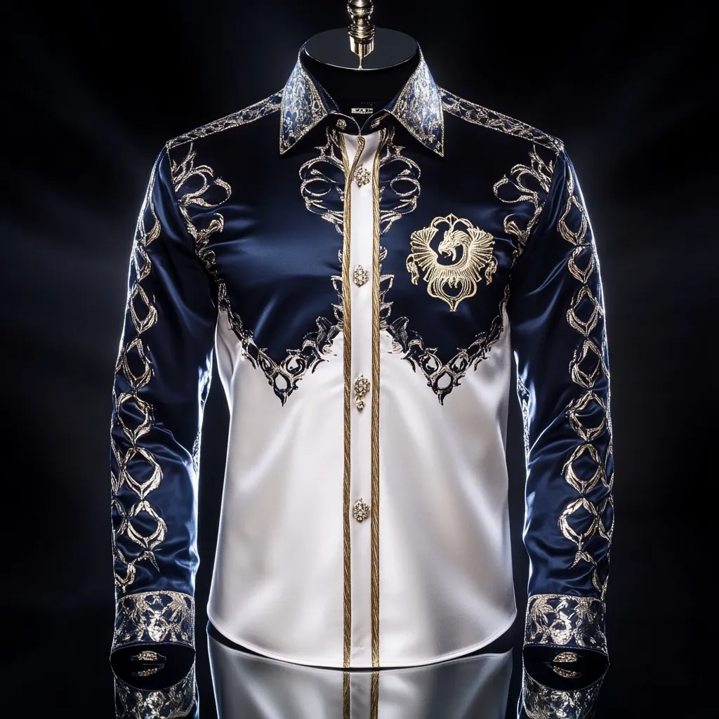 Silk Luxury Business VIP Exclusive Designer unique Luxe Collection long Shirt High Elasticity