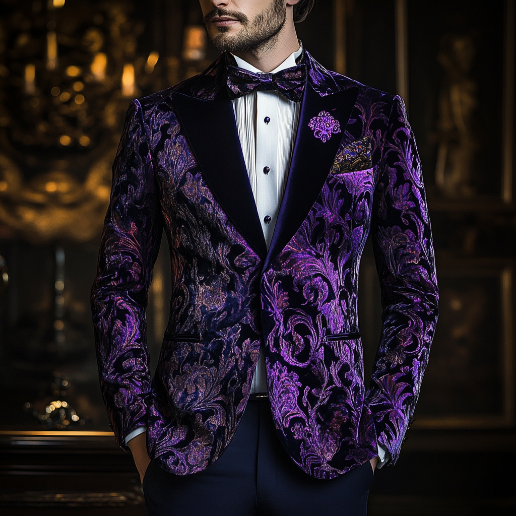 Unique embroidery business gentleman casual Men's Luxury Business Casual Fashion Blazer Suit Coat Jacket