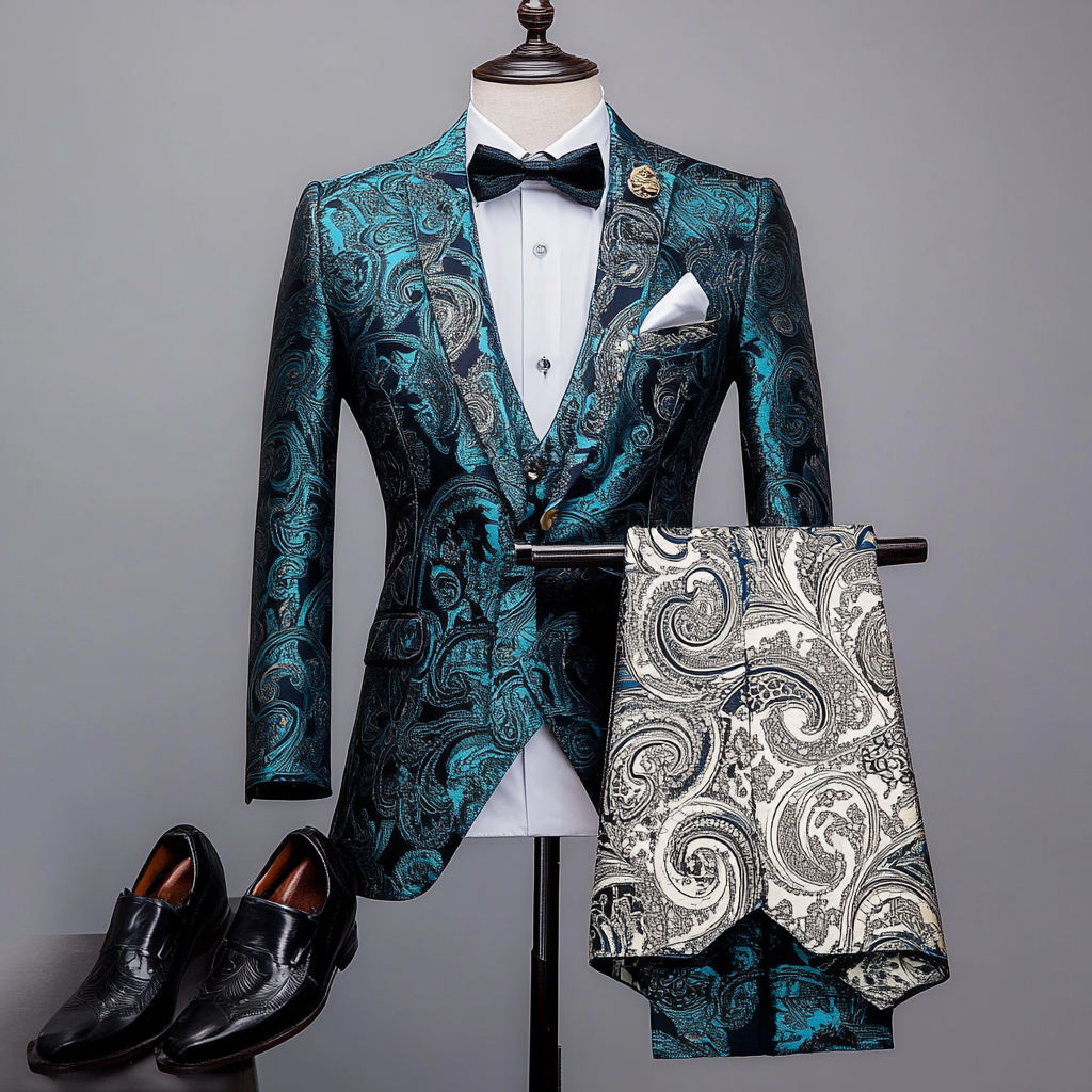 Classic Casual Men's L-10XL Plus Size Gentleman's Classic Business Banquet Suit Set