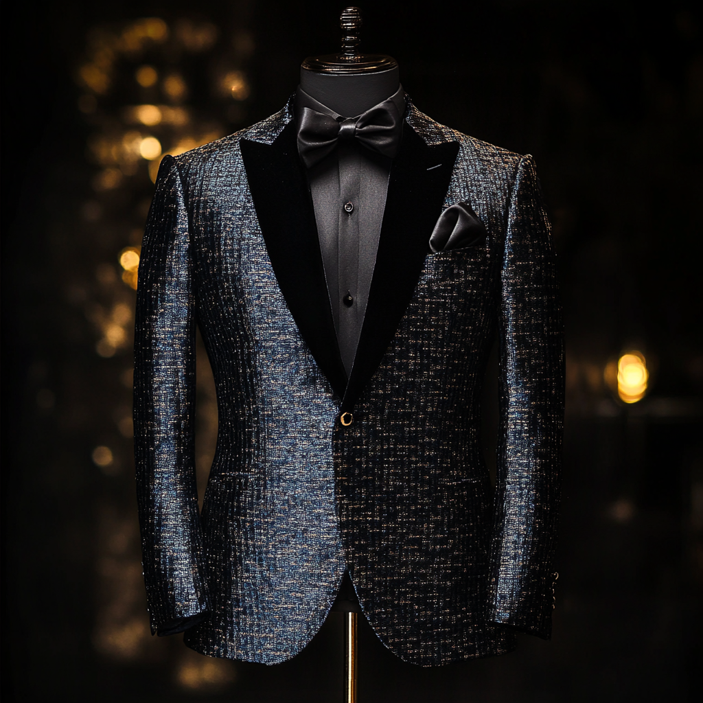 Unique embroidery business gentleman casual Men's Luxury Business Casual Fashion Blazer Suit Coat Jacket
