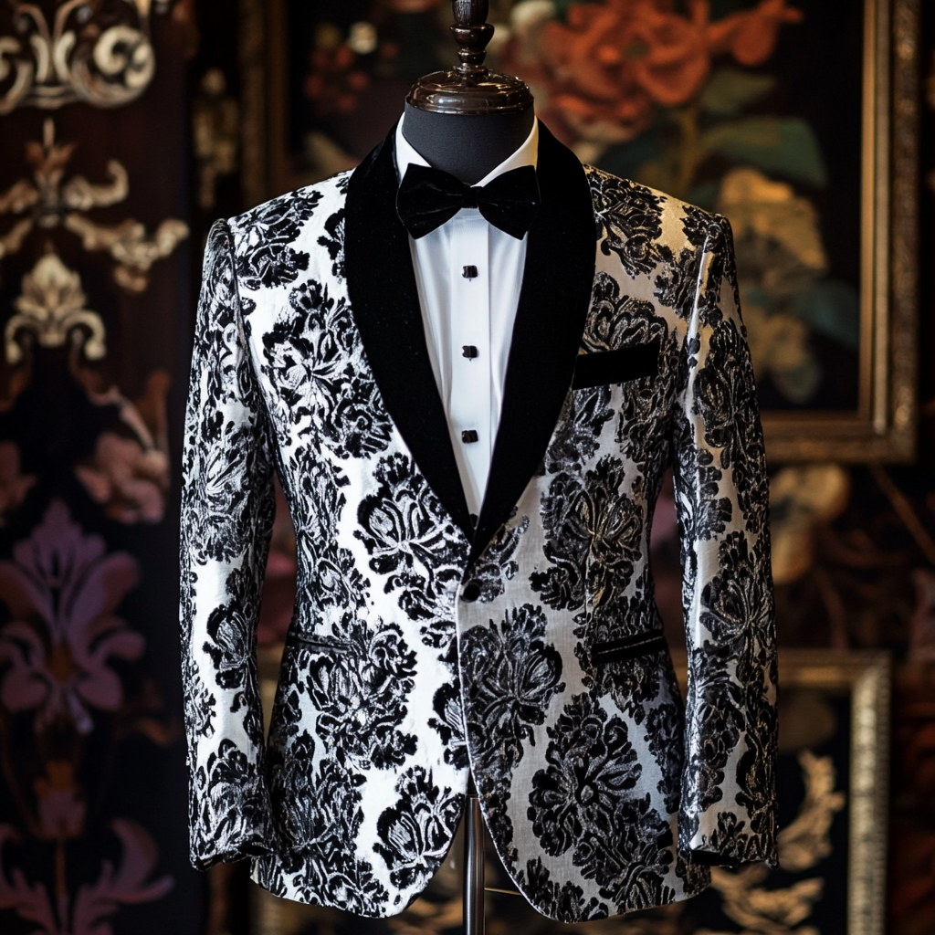 Unique embroidery business gentleman casual Men's Luxury Business Casual Fashion Blazer Suit Coat Jacket