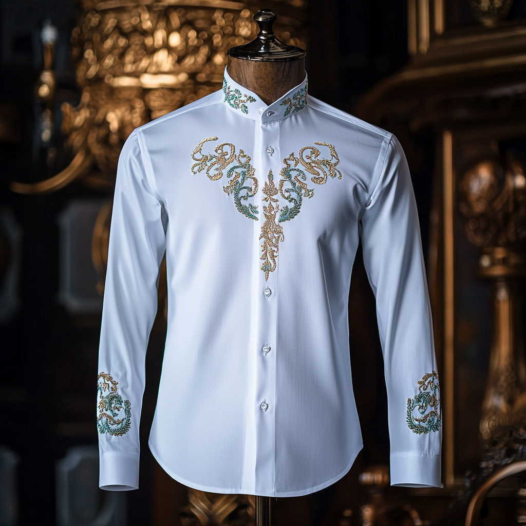 Silk Luxury Business cotton Exclusive Designer unique Luxe Collection long Shirt High Elasticity