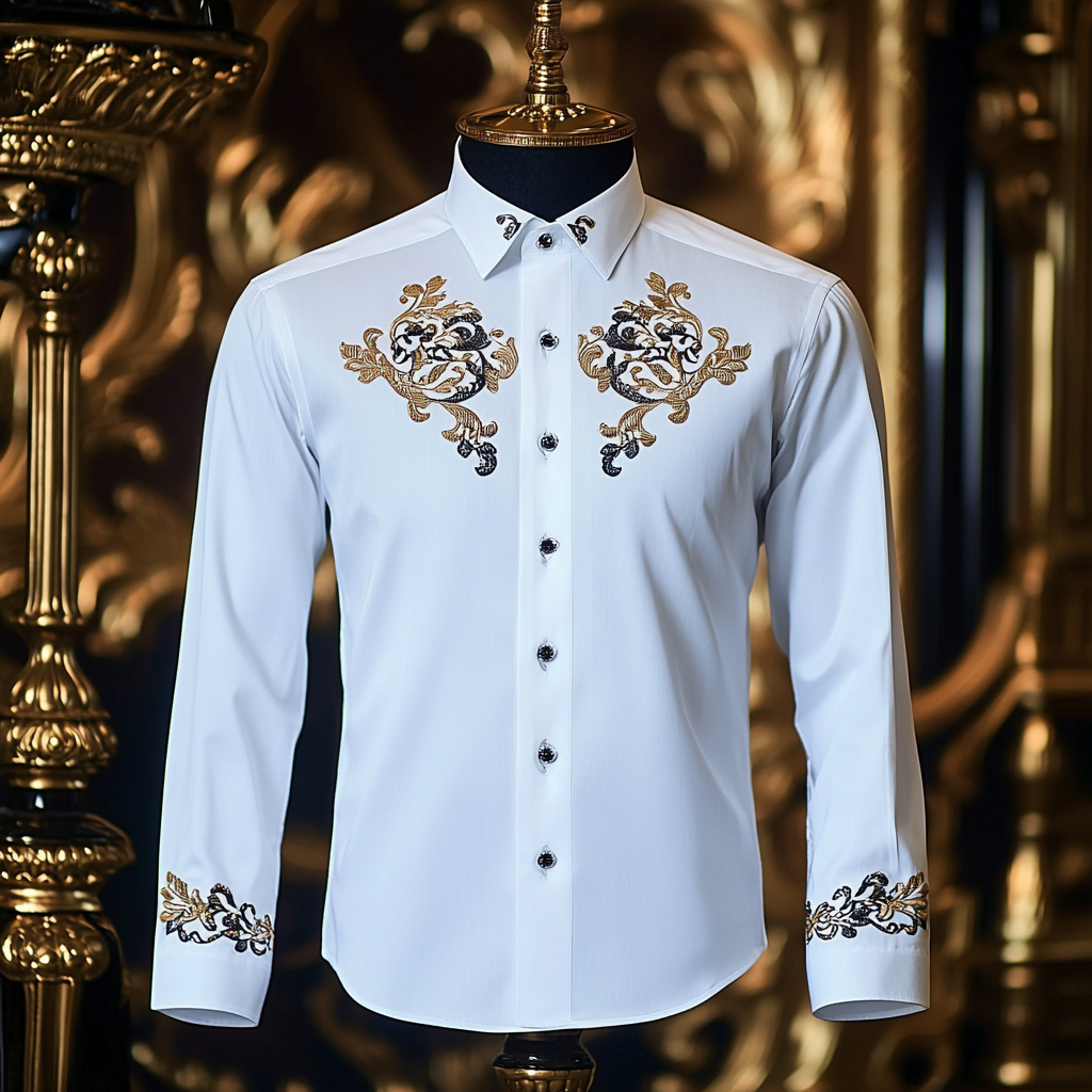 Silk Luxury Business cotton Exclusive Designer unique Luxe Collection long Shirt High Elasticity