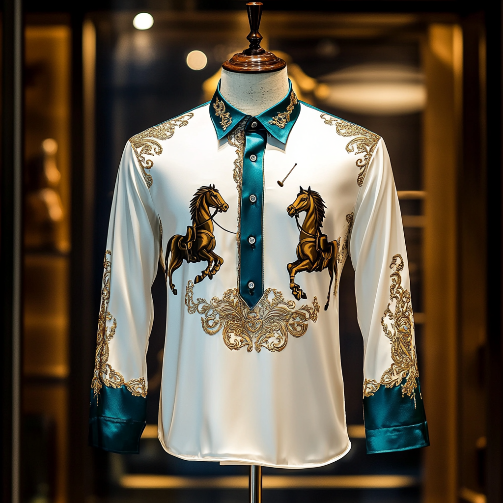 New Silk Luxury Business VIP Exclusive Designer unique Luxe Collection long Shirt High Elasticity