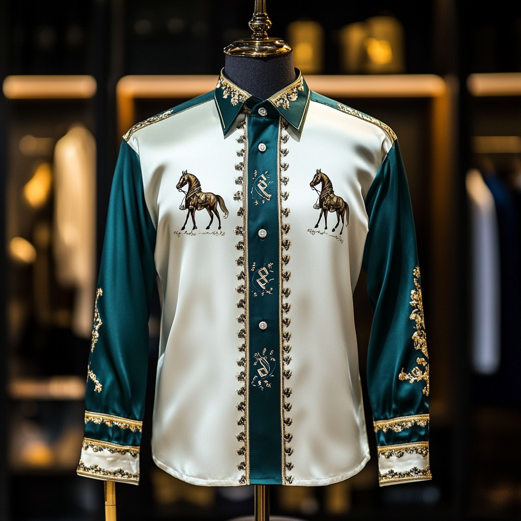 New Silk Luxury Business VIP Exclusive Designer unique Luxe Collection long Shirt High Elasticity