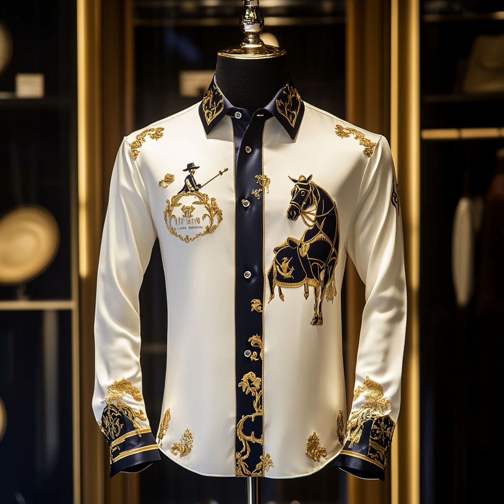 New Silk Luxury Business VIP Exclusive Designer unique Luxe Collection long Shirt High Elasticity