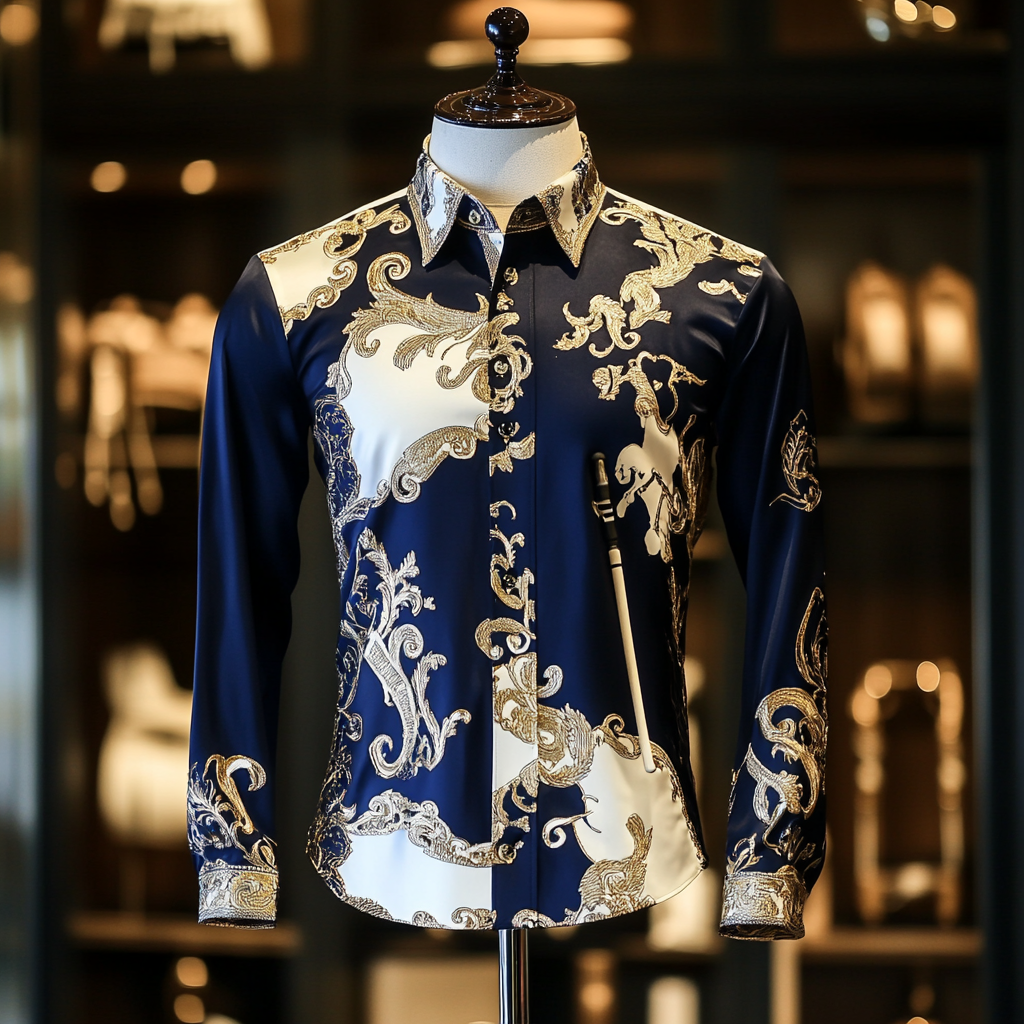 New Silk Luxury Business VIP Exclusive Designer unique Luxe Collection long Shirt High Elasticity