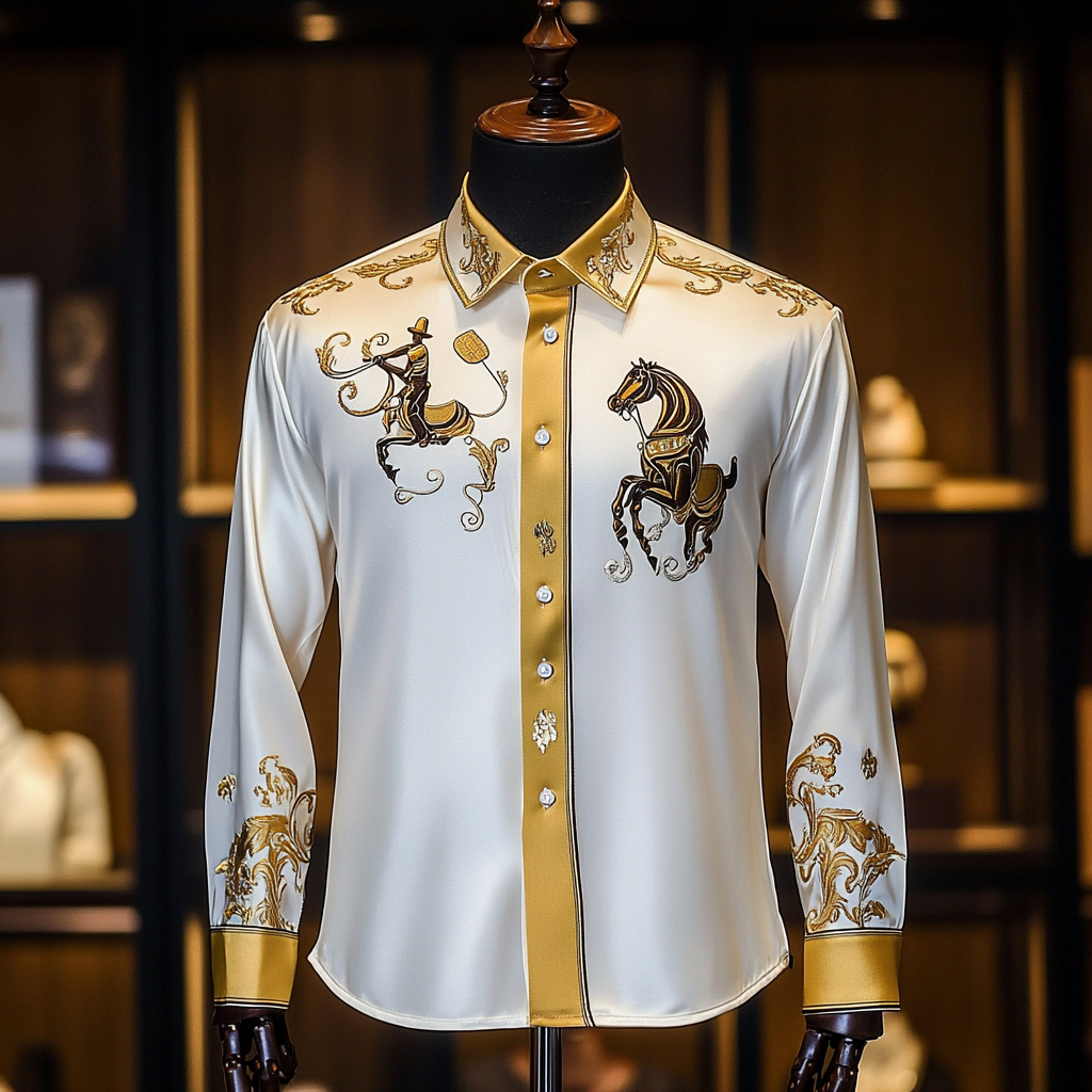 New Silk Luxury Business VIP Exclusive Designer unique Luxe Collection long Shirt High Elasticity