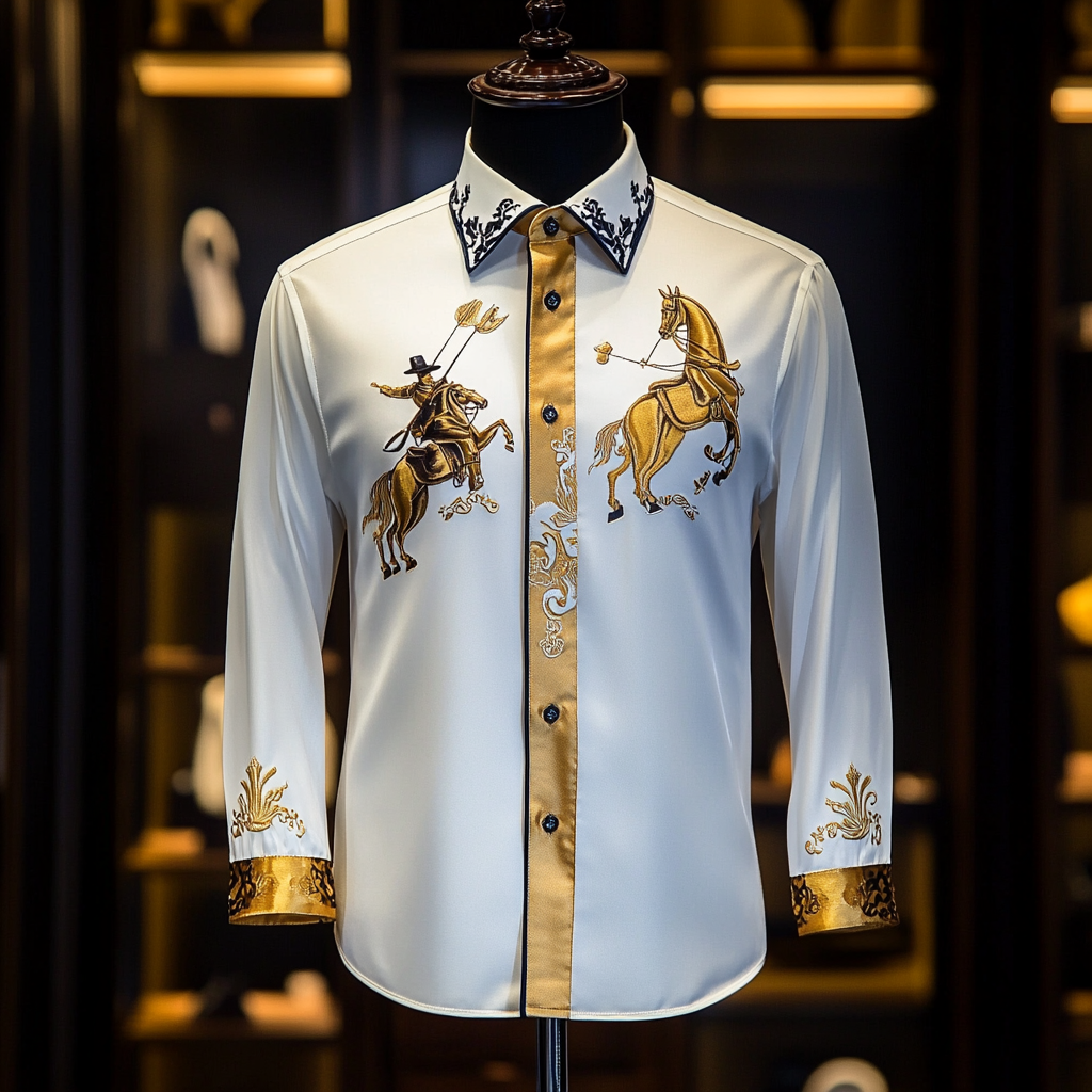 New Silk Luxury Business VIP Exclusive Designer unique Luxe Collection long Shirt High Elasticity