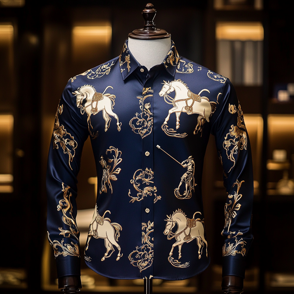 New Silk Luxury Business VIP Exclusive Designer unique Luxe Collection long Shirt High Elasticity