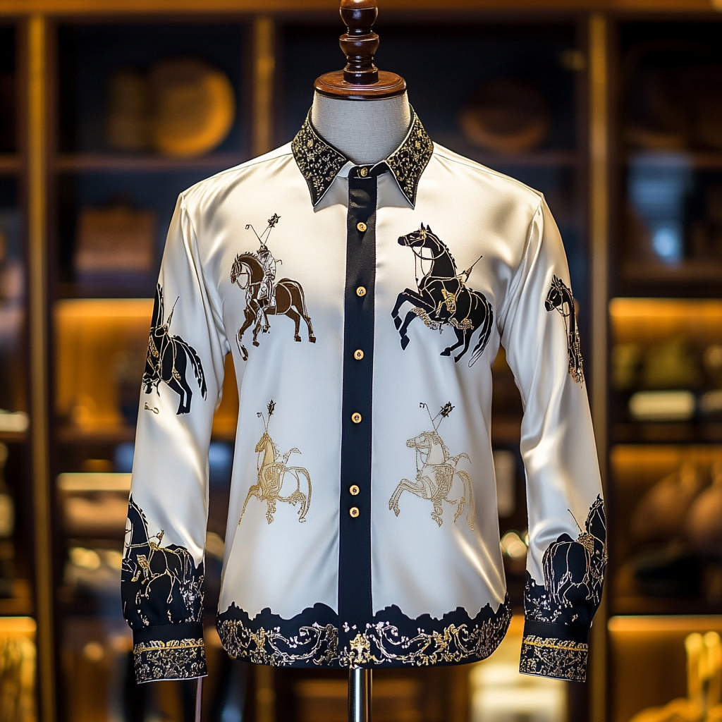 New Silk Luxury Business VIP Exclusive Designer unique Luxe Collection long Shirt High Elasticity