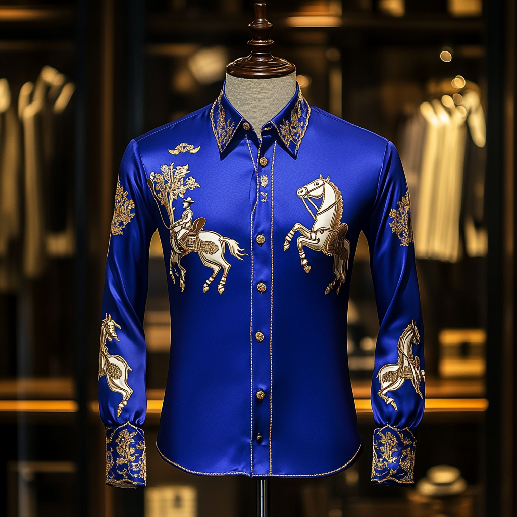 New Silk Luxury Business VIP Exclusive Designer unique Luxe Collection long Shirt High Elasticity