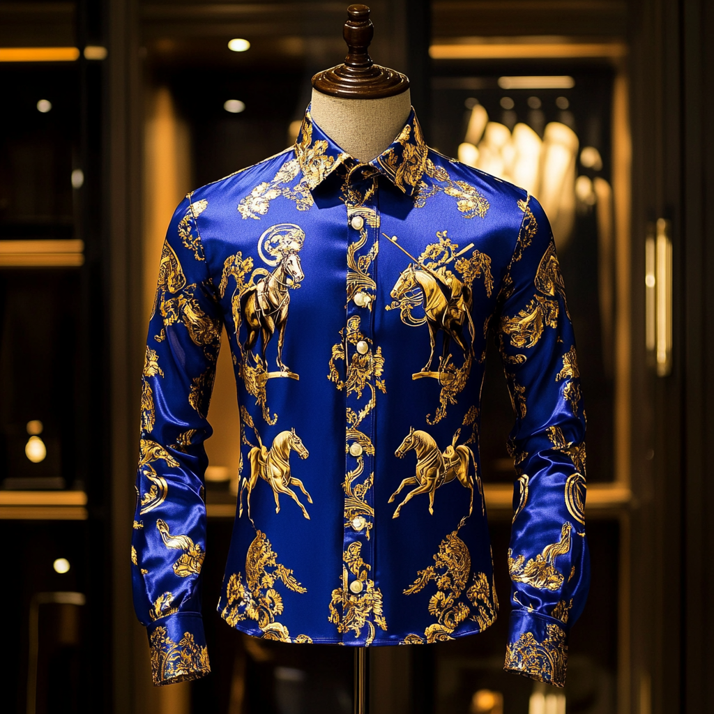 New Silk Luxury Business VIP Exclusive Designer unique Luxe Collection long Shirt High Elasticity