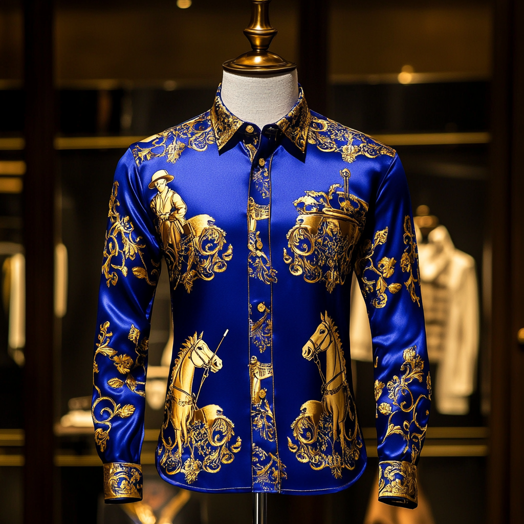 New Silk Luxury Business VIP Exclusive Designer unique Luxe Collection long Shirt High Elasticity