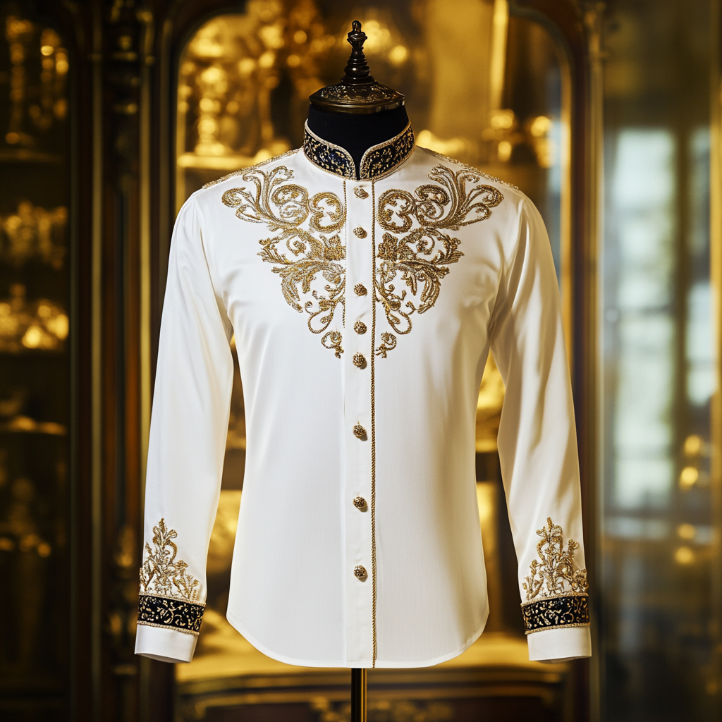 Silk Luxury Business cotton Exclusive Designer unique Luxe Collection long Shirt High Elasticity