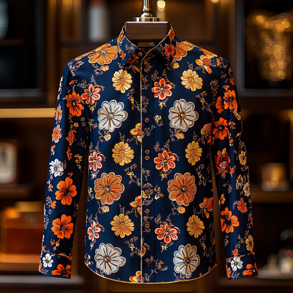 Silk Luxury Business VIP Exclusive Designer unique Luxe Collection long Shirt High Elasticity
