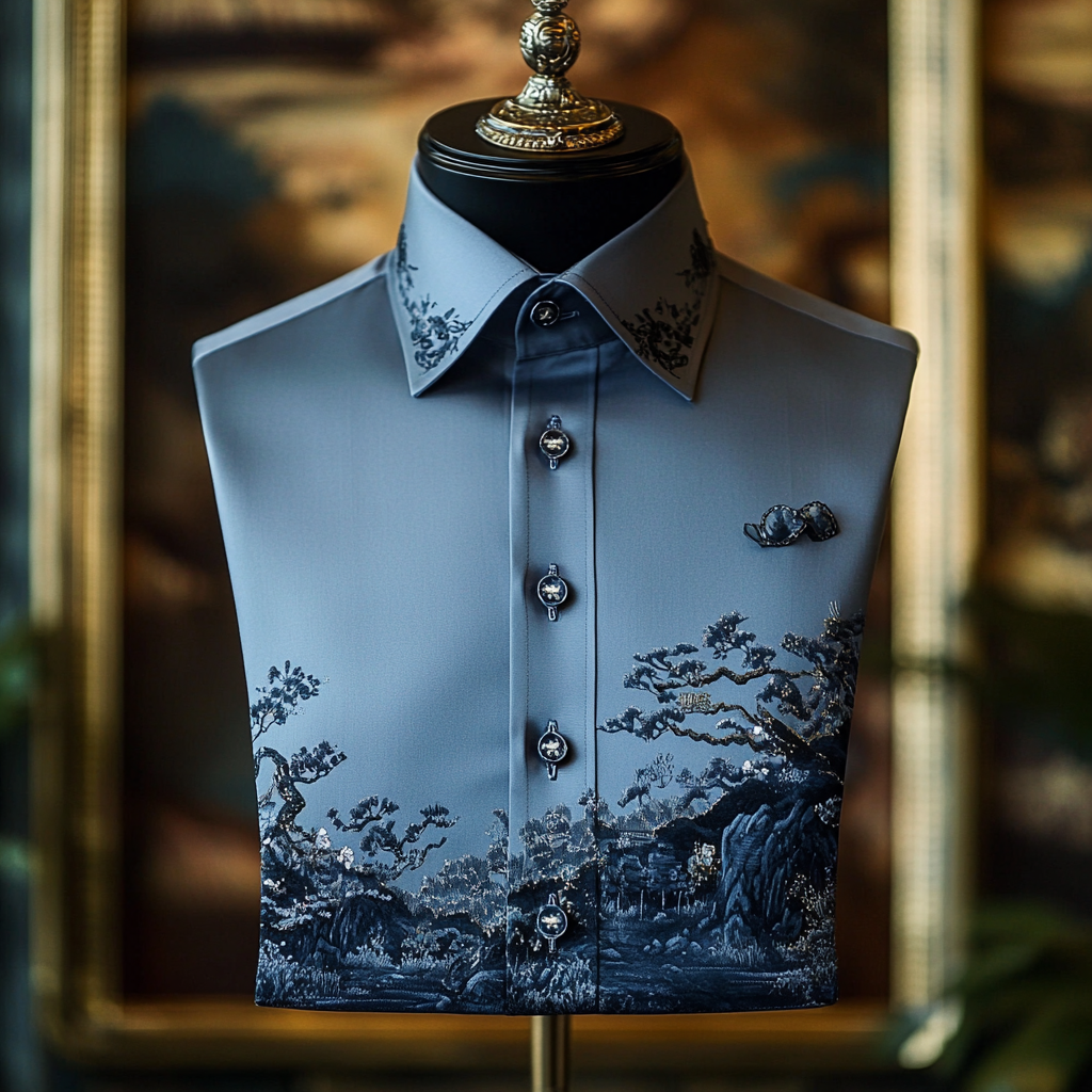 Men best unique Luxe Collection Effortless chic Shirt High Elasticity men's printed shirt