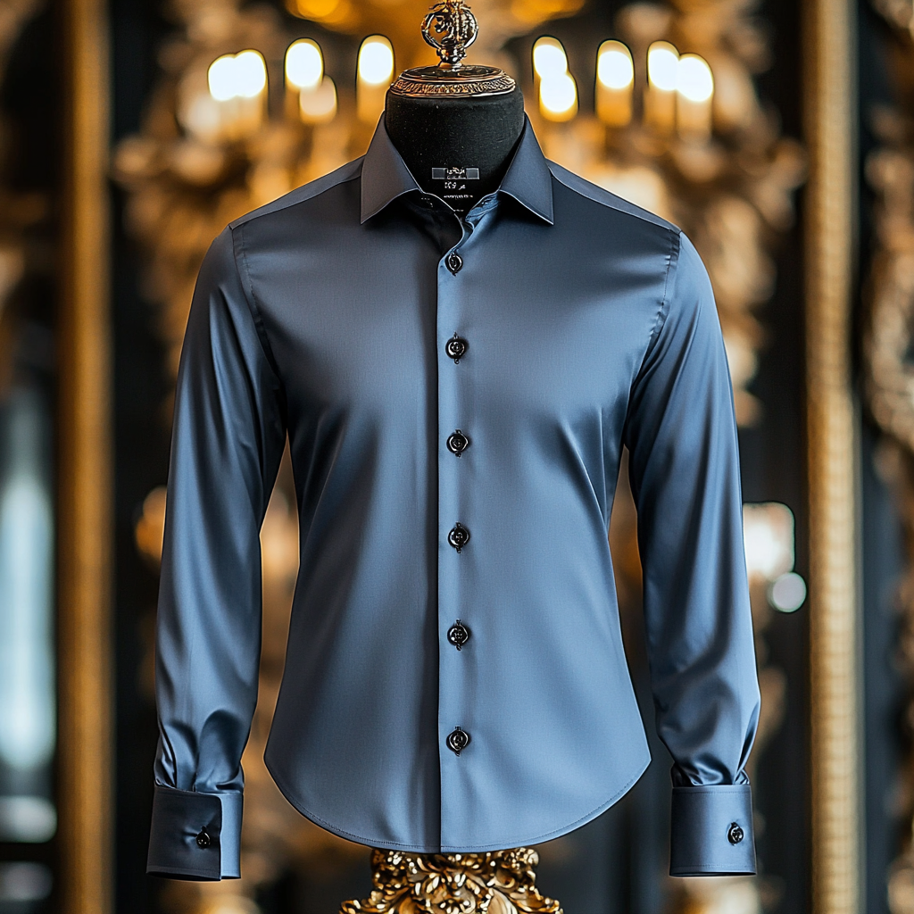 Silk Luxury Business VIP Exclusive Designer unique Luxe Collection long Shirt High Elasticity