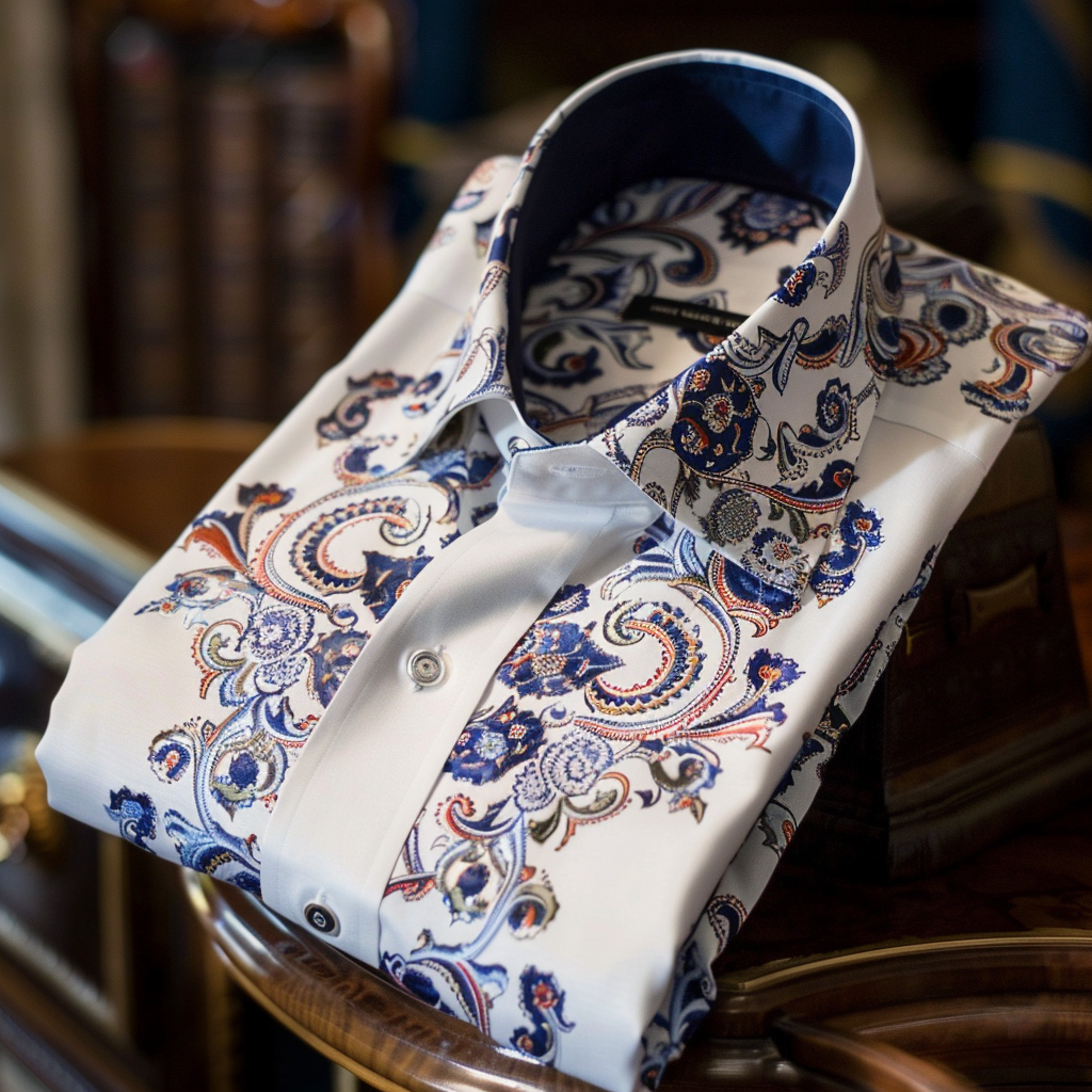 Men best unique Luxe Collection Effortless chic Shirt High Elasticity men's printed shirt