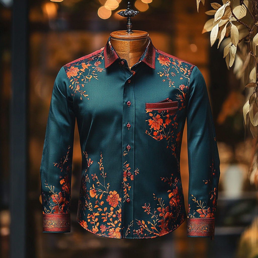 Men Silk Luxury Business VIP Exclusive Designer unique Luxe Collection long Shirt High Elasticity