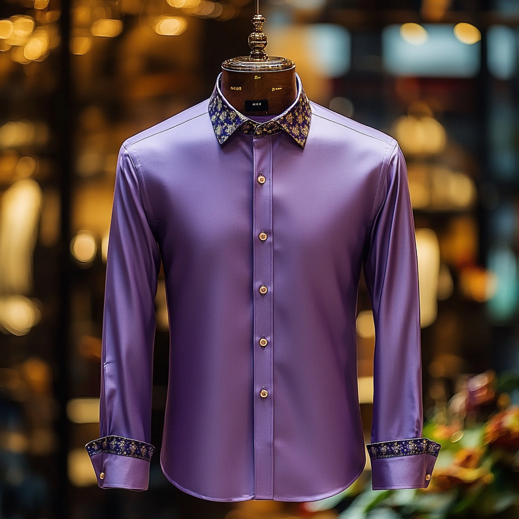 Silk Luxury Business VIP Exclusive Designer unique Luxe Collection long Shirt High Elasticity