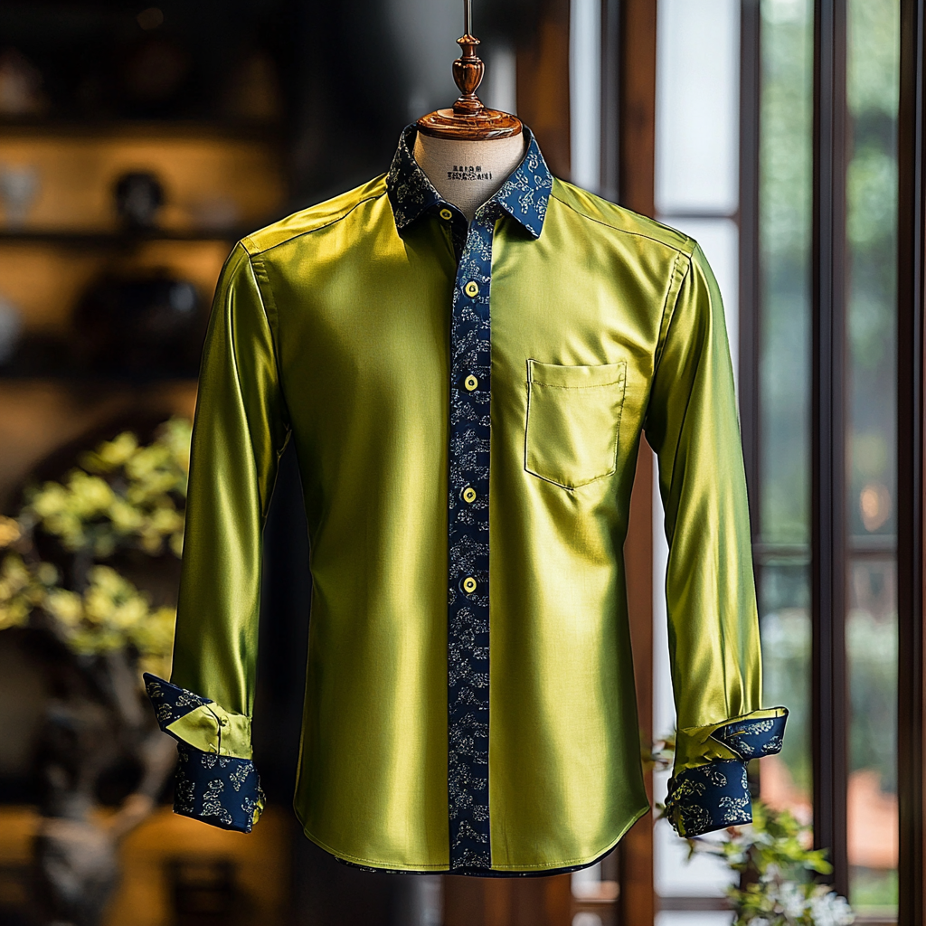 Silk Luxury Business VIP Exclusive Designer unique Luxe Collection long Shirt High Elasticity
