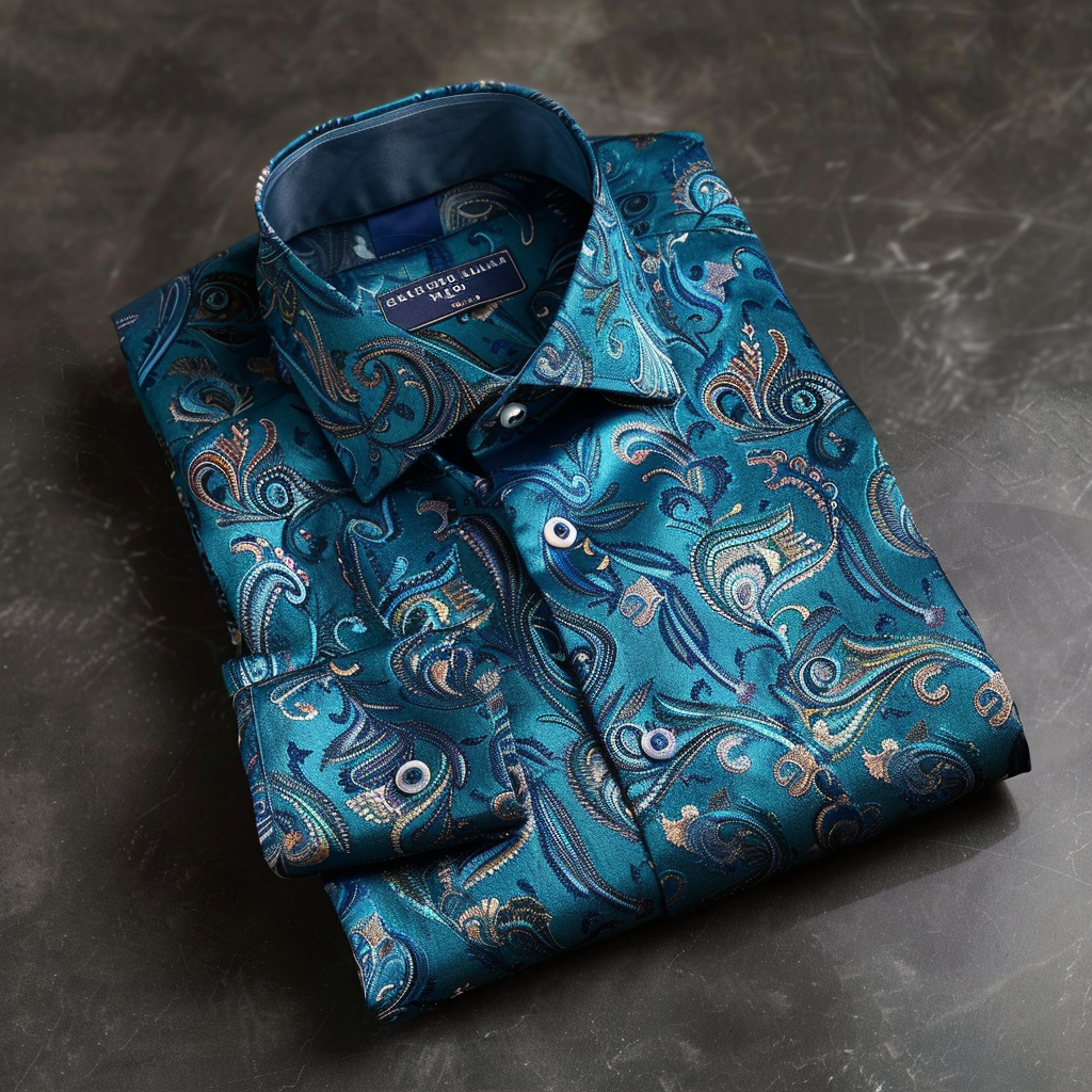 Men best unique Luxe Collection Effortless chic Shirt High Elasticity men's printed shirt