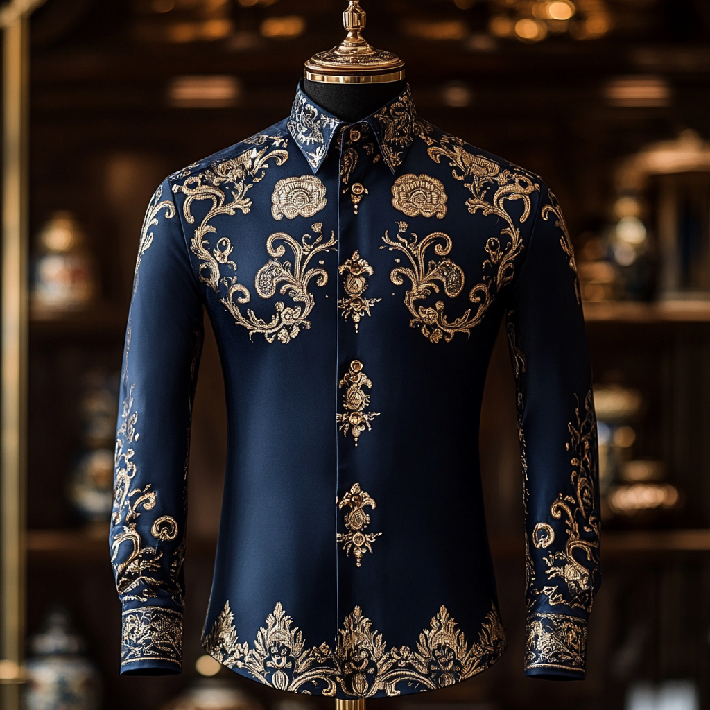 Silk Luxury Business VIP Exclusive Designer unique Luxe Collection long Shirt High Elasticity