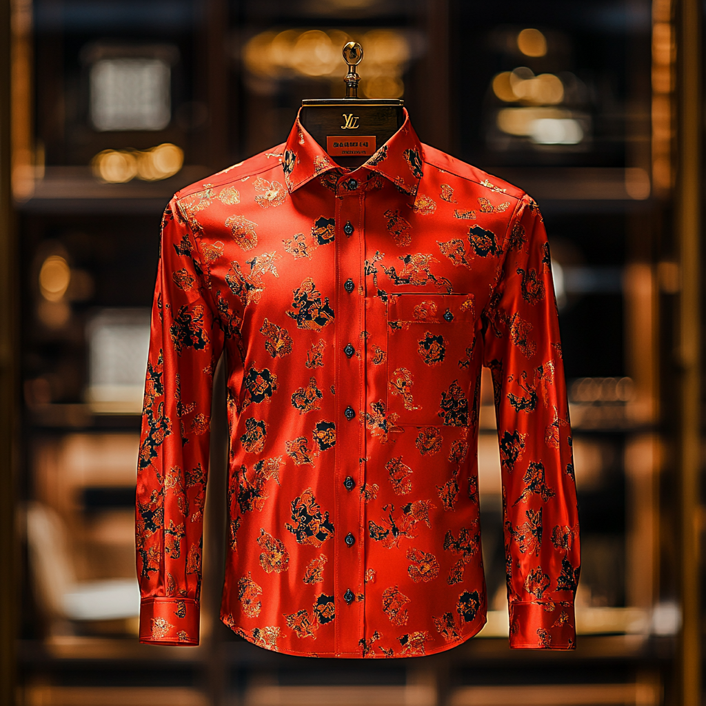 Silk Luxury Business VIP Exclusive Designer unique Luxe Collection long Shirt High Elasticity