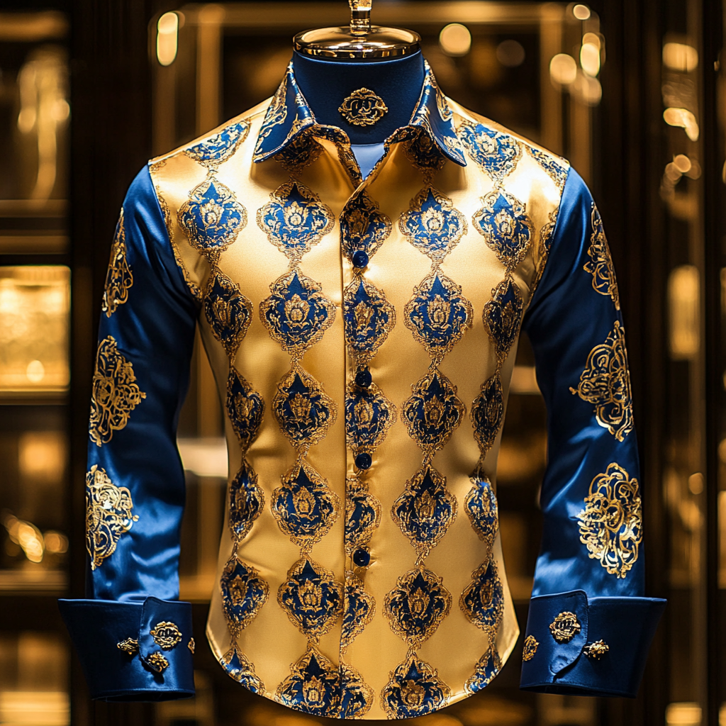 Silk Luxury Business VIP Exclusive Designer unique Luxe Collection long Shirt High Elasticity