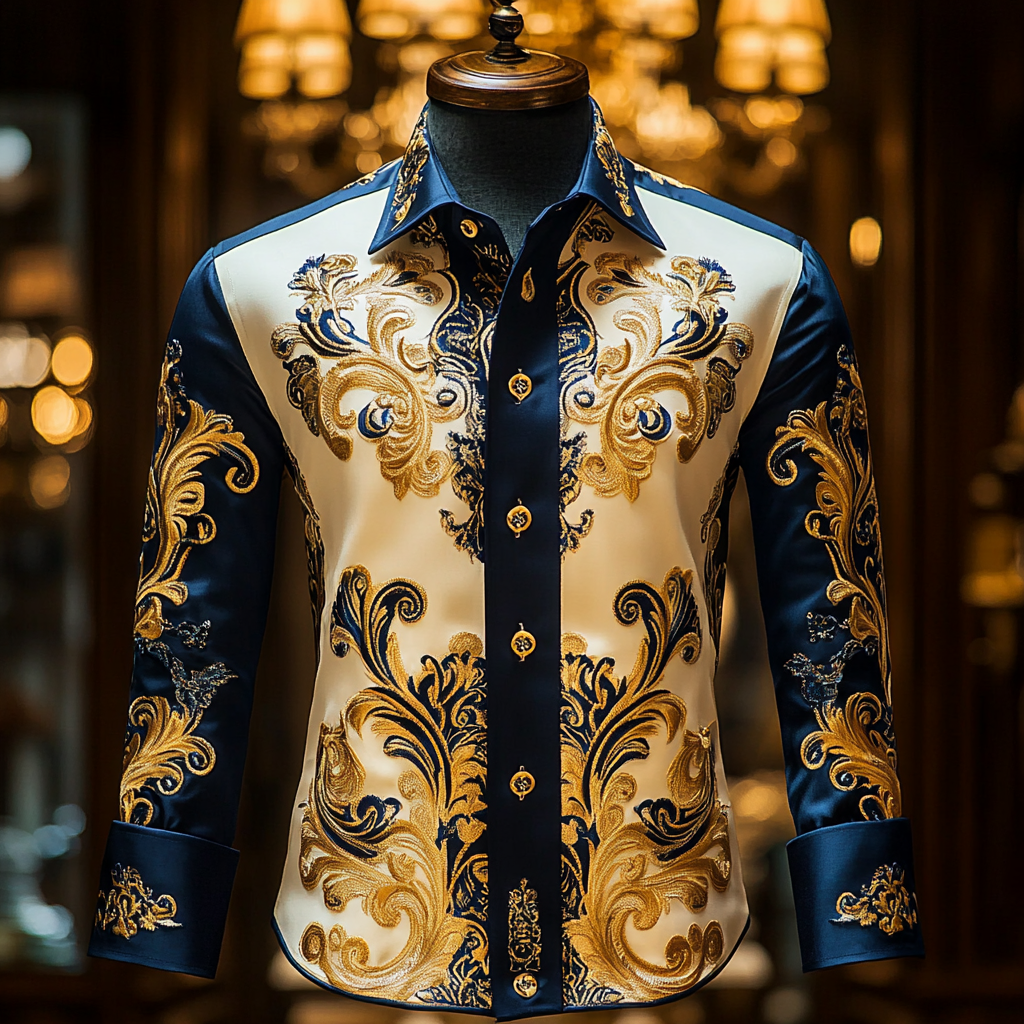 Silk Luxury Business VIP Exclusive Designer unique Luxe Collection long Shirt High Elasticity