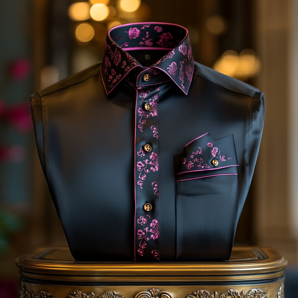 Men best unique Luxe Collection Effortless chic Shirt High Elasticity men's printed shirt
