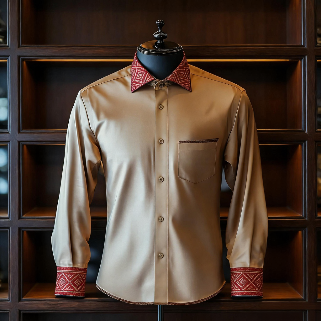 New Luxury Business VIP Exclusive Designer unique Luxe Collection long Shirt High Elasticity