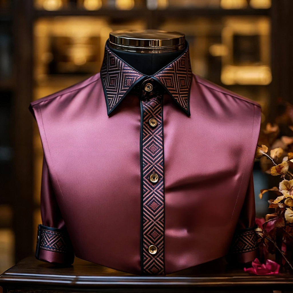 Men best unique Luxe Collection Effortless chic Shirt High Elasticity men's printed shirt