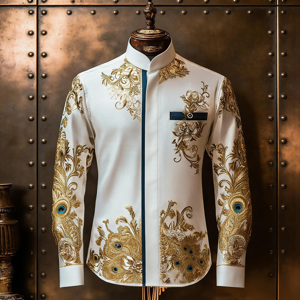 New Luxury Business VIP Exclusive Designer unique Luxe Collection long Shirt High Elasticity