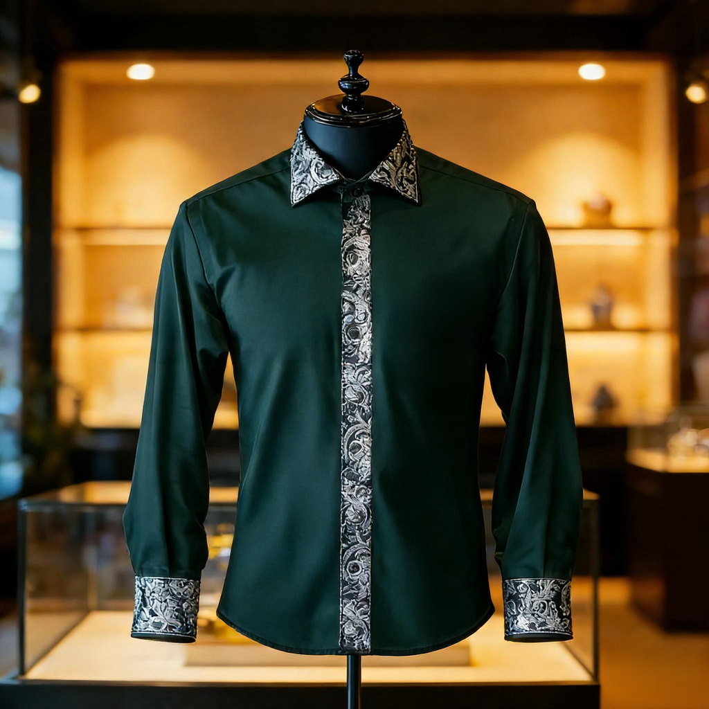 Men best unique Luxe Collection Effortless chic Shirt High Elasticity men's printed shirt