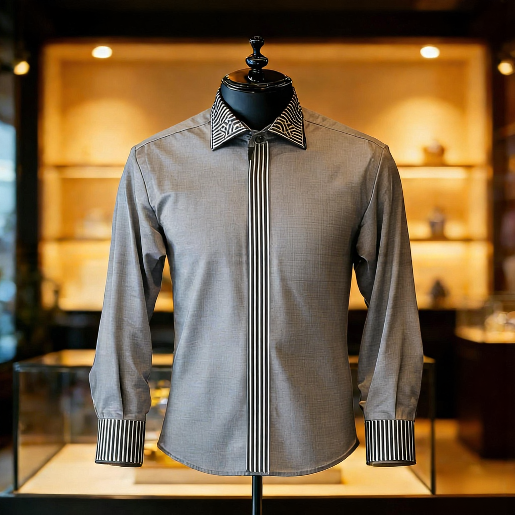 Men best unique Luxe Collection Effortless chic Shirt High Elasticity men's printed shirt