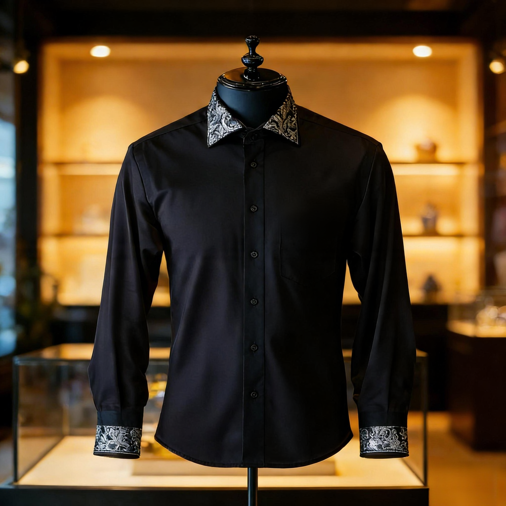 Men best unique Luxe Collection Effortless chic Shirt High Elasticity men's printed shirt