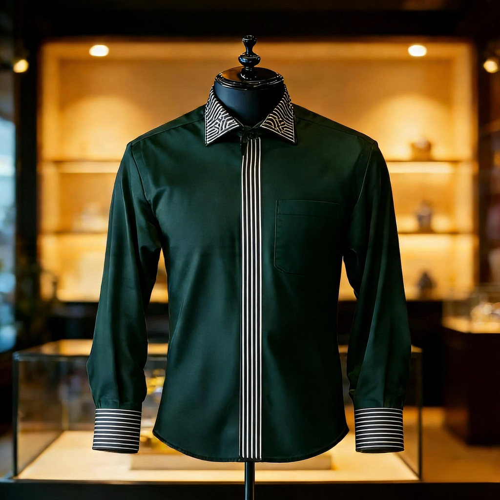 Men best unique Luxe Collection Effortless chic Shirt High Elasticity men's printed shirt