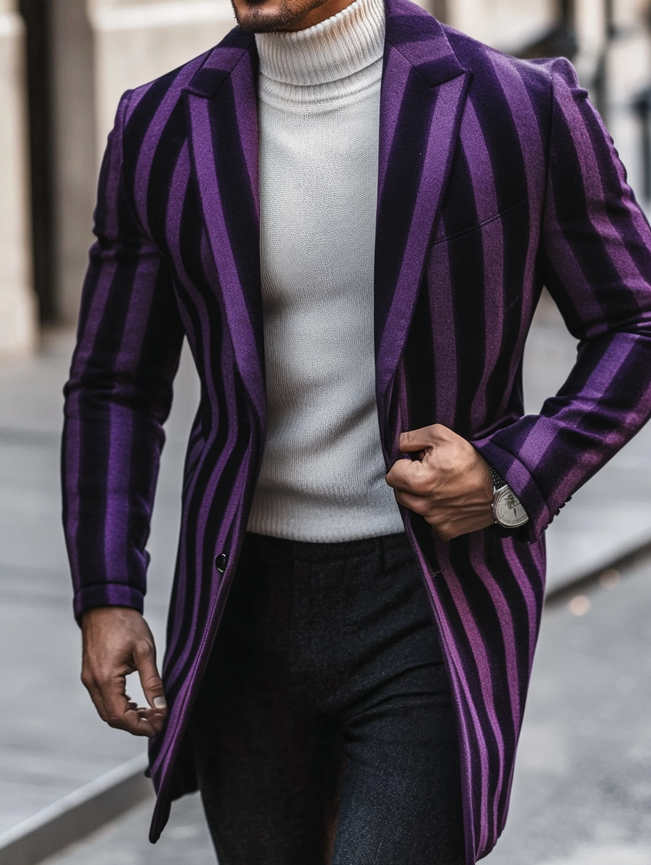 2024 Man Unique casual Men's Luxury Business Casual Fashion Blazer Suit Coat Jacket