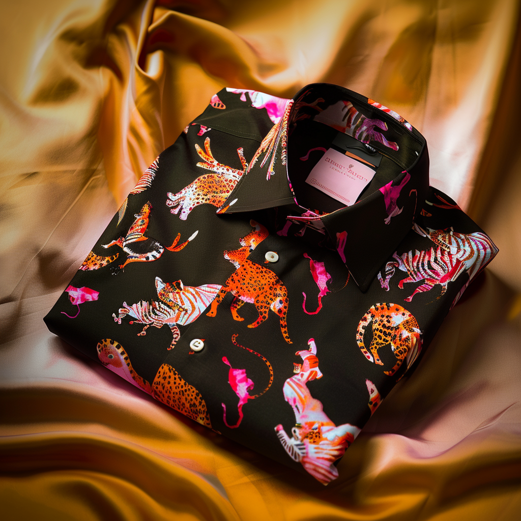 100% Cotton Soft High Elasticity Casual Tropical Print Holiday Breathable Shirt