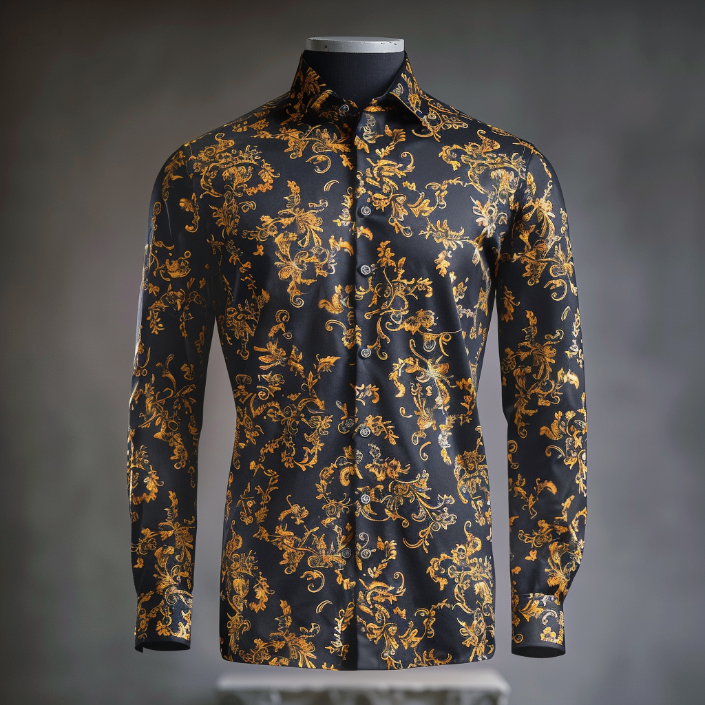 VIP Exclusive Designer Silk Luxe Collection Cotton Shirt High Elasticity 100 % Cotton