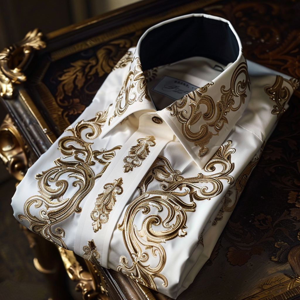 unique Luxe Collection Cotton Shirt High Elasticity 100 % Cotton