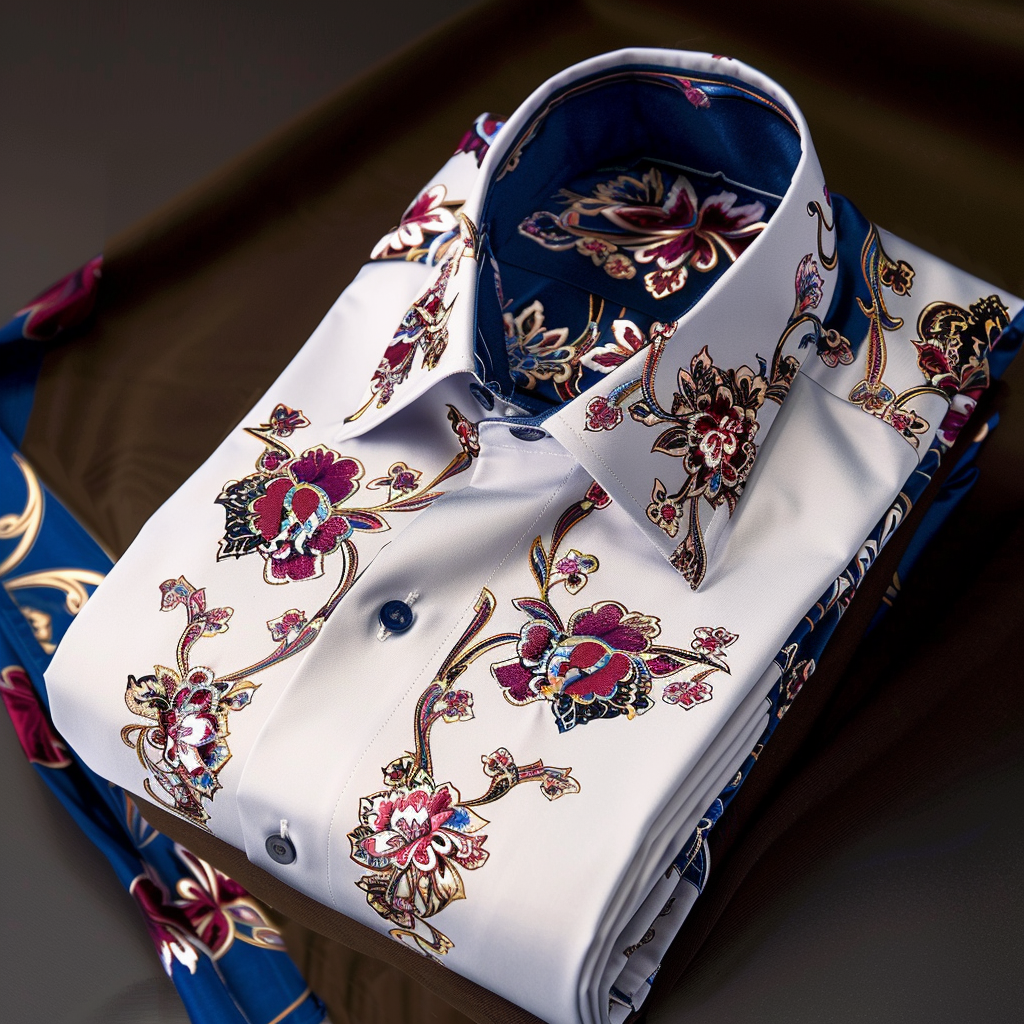 Silk Luxe Collection Cotton Shirt High Elasticity 100 % Cotton