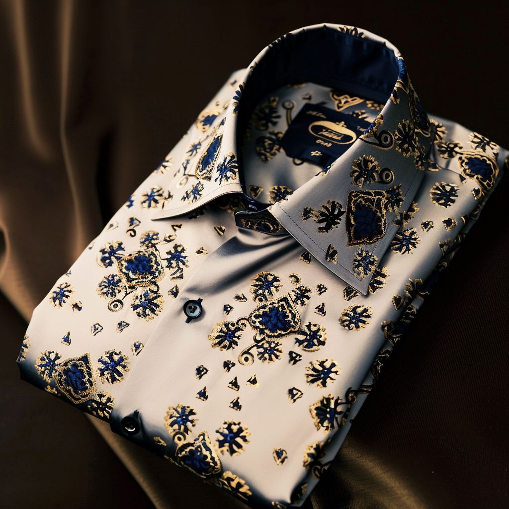2024 Designer unique Luxe Collection Cotton Shirt High Elasticity 100 % Cotton